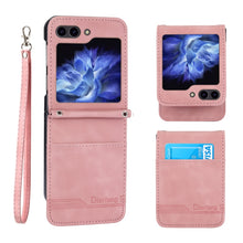 Load image into Gallery viewer, Dierfeng Dream Line TPU + PU Leather Phone Case