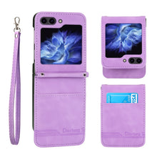 Load image into Gallery viewer, Dierfeng Dream Line TPU + PU Leather Phone Case