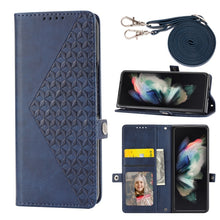 Load image into Gallery viewer, Cubic Grid Calf Texture Magnetic Leather Phone Case