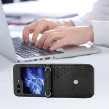 Load image into Gallery viewer, Cubic Grid Calf Texture Magnetic Leather Phone Case