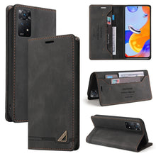 Load image into Gallery viewer, Skin Feel Anti-theft Brush Horizontal Flip Leather Case with Holder, For Xiaomi Redmi Note 13 5G, For Xiaomi Redmi 13C, For Xiaomi Redmi Note 13 Pro+, For Xiaomi Redmi Note 13 Pro 5G, For Xiaomi 13T, For Xiaomi Redmi 12                                 ...
