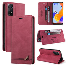 Load image into Gallery viewer, Skin Feel Anti-theft Brush Horizontal Flip Leather Case with Holder, For Xiaomi Redmi Note 13 5G, For Xiaomi Redmi 13C, For Xiaomi Redmi Note 13 Pro+, For Xiaomi Redmi Note 13 Pro 5G, For Xiaomi 13T, For Xiaomi Redmi 12                                 ...