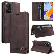 Load image into Gallery viewer, Skin Feel Anti-theft Brush Horizontal Flip Leather Case with Holder, For Xiaomi Redmi Note 13 5G, For Xiaomi Redmi 13C, For Xiaomi Redmi Note 13 Pro+, For Xiaomi Redmi Note 13 Pro 5G, For Xiaomi 13T, For Xiaomi Redmi 12                                 ...