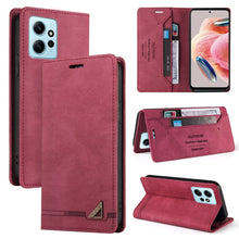 Load image into Gallery viewer, Skin Feel Anti-theft Brush Horizontal Flip Leather Case with Holder, For Xiaomi Redmi Note 13 5G, For Xiaomi Redmi 13C, For Xiaomi Redmi Note 13 Pro+, For Xiaomi Redmi Note 13 Pro 5G, For Xiaomi 13T, For Xiaomi Redmi 12                                 ...