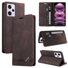 Load image into Gallery viewer, Skin Feel Anti-theft Brush Horizontal Flip Leather Case with Holder, For Xiaomi Redmi Note 13 5G, For Xiaomi Redmi 13C, For Xiaomi Redmi Note 13 Pro+, For Xiaomi Redmi Note 13 Pro 5G, For Xiaomi 13T, For Xiaomi Redmi 12                                 ...
