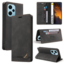 Load image into Gallery viewer, Skin Feel Anti-theft Brush Horizontal Flip Leather Case with Holder, For Xiaomi Redmi Note 13 5G, For Xiaomi Redmi 13C, For Xiaomi Redmi Note 13 Pro+, For Xiaomi Redmi Note 13 Pro 5G, For Xiaomi 13T, For Xiaomi Redmi 12                                 ...