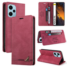 Load image into Gallery viewer, Skin Feel Anti-theft Brush Horizontal Flip Leather Case with Holder, For Xiaomi Redmi Note 13 5G, For Xiaomi Redmi 13C, For Xiaomi Redmi Note 13 Pro+, For Xiaomi Redmi Note 13 Pro 5G, For Xiaomi 13T, For Xiaomi Redmi 12                                 ...