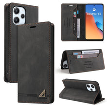 Load image into Gallery viewer, Skin Feel Anti-theft Brush Horizontal Flip Leather Case with Holder, For Xiaomi Redmi Note 13 5G, For Xiaomi Redmi 13C, For Xiaomi Redmi Note 13 Pro+, For Xiaomi Redmi Note 13 Pro 5G, For Xiaomi 13T, For Xiaomi Redmi 12                                 ...