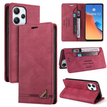 Load image into Gallery viewer, Skin Feel Anti-theft Brush Horizontal Flip Leather Case with Holder, For Xiaomi Redmi Note 13 5G, For Xiaomi Redmi 13C, For Xiaomi Redmi Note 13 Pro+, For Xiaomi Redmi Note 13 Pro 5G, For Xiaomi 13T, For Xiaomi Redmi 12                                 ...