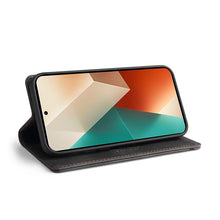 Load image into Gallery viewer, Skin Feel Anti-theft Brush Horizontal Flip Leather Case with Holder, For Xiaomi Redmi Note 13 5G, For Xiaomi Redmi 13C, For Xiaomi Redmi Note 13 Pro+, For Xiaomi Redmi Note 13 Pro 5G, For Xiaomi 13T, For Xiaomi Redmi 12                                 ...