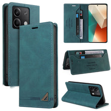 Load image into Gallery viewer, Skin Feel Anti-theft Brush Horizontal Flip Leather Case with Holder, For Xiaomi Redmi Note 13 5G, For Xiaomi Redmi 13C, For Xiaomi Redmi Note 13 Pro+, For Xiaomi Redmi Note 13 Pro 5G, For Xiaomi 13T, For Xiaomi Redmi 12                                 ...