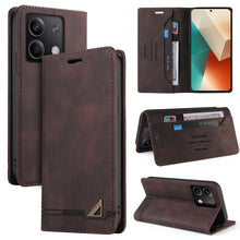 Load image into Gallery viewer, Skin Feel Anti-theft Brush Horizontal Flip Leather Case with Holder, For Xiaomi Redmi Note 13 5G, For Xiaomi Redmi 13C, For Xiaomi Redmi Note 13 Pro+, For Xiaomi Redmi Note 13 Pro 5G, For Xiaomi 13T, For Xiaomi Redmi 12                                 ...