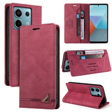 Load image into Gallery viewer, Skin Feel Anti-theft Brush Horizontal Flip Leather Case with Holder, For Xiaomi Redmi Note 13 5G, For Xiaomi Redmi 13C, For Xiaomi Redmi Note 13 Pro+, For Xiaomi Redmi Note 13 Pro 5G, For Xiaomi 13T, For Xiaomi Redmi 12                                 ...