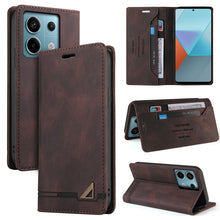 Load image into Gallery viewer, Skin Feel Anti-theft Brush Horizontal Flip Leather Case with Holder, For Xiaomi Redmi Note 13 5G, For Xiaomi Redmi 13C, For Xiaomi Redmi Note 13 Pro+, For Xiaomi Redmi Note 13 Pro 5G, For Xiaomi 13T, For Xiaomi Redmi 12                                 ...