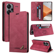 Load image into Gallery viewer, Skin Feel Anti-theft Brush Horizontal Flip Leather Case with Holder, For Xiaomi Redmi Note 13 5G, For Xiaomi Redmi 13C, For Xiaomi Redmi Note 13 Pro+, For Xiaomi Redmi Note 13 Pro 5G, For Xiaomi 13T, For Xiaomi Redmi 12                                 ...