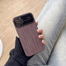 Load image into Gallery viewer, Wood Grain TPU Phone Case with Lens Film, For iPhone 12 Pro, For iPhone 11 Pro Max, For iPhone 11, For iPhone 11 Pro