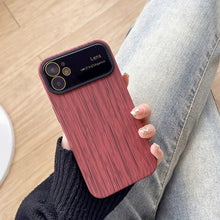 Load image into Gallery viewer, Wood Grain TPU Phone Case with Lens Film, For iPhone 12 Pro, For iPhone 11 Pro Max, For iPhone 11, For iPhone 11 Pro