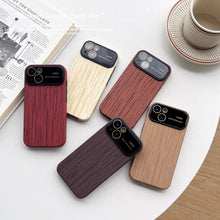 Load image into Gallery viewer, Wood Grain TPU Phone Case with Lens Film, For iPhone 12 Pro, For iPhone 11 Pro Max, For iPhone 11, For iPhone 11 Pro