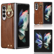 Load image into Gallery viewer, Wristband Leather Back Phone Case