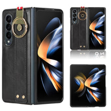 Load image into Gallery viewer, Wristband Leather Back Phone Case, For Samsung Galaxy A05s 4G, For Samsung Galaxy S24 Ultra 5G, For Samsung Galaxy M34 5G, For Samsung Galaxy Z Fold4, For Samsung Galaxy S24+ 5G, For Samsung Galaxy Z Flip4, For Samsung Galaxy S23 FE 5G                 ...