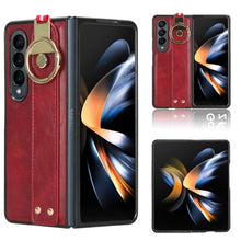 Load image into Gallery viewer, Wristband Leather Back Phone Case, For Samsung Galaxy A05s 4G, For Samsung Galaxy S24 Ultra 5G, For Samsung Galaxy M34 5G, For Samsung Galaxy Z Fold4, For Samsung Galaxy S24+ 5G, For Samsung Galaxy Z Flip4, For Samsung Galaxy S23 FE 5G                 ...