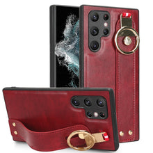 Load image into Gallery viewer, Wristband Leather Back Phone Case