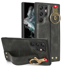 Load image into Gallery viewer, Wristband Leather Back Phone Case