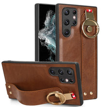Load image into Gallery viewer, Wristband Leather Back Phone Case