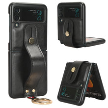 Load image into Gallery viewer, Wristband Leather Back Phone Case