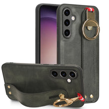 Load image into Gallery viewer, Wristband Leather Back Phone Case