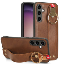 Load image into Gallery viewer, Wristband Leather Back Phone Case