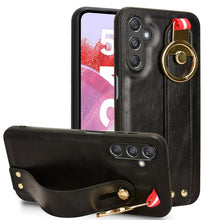 Load image into Gallery viewer, Wristband Leather Back Phone Case, For Samsung Galaxy A05s 4G, For Samsung Galaxy S24 Ultra 5G, For Samsung Galaxy M34 5G, For Samsung Galaxy Z Fold4, For Samsung Galaxy S24+ 5G, For Samsung Galaxy Z Flip4, For Samsung Galaxy S23 FE 5G                 ...