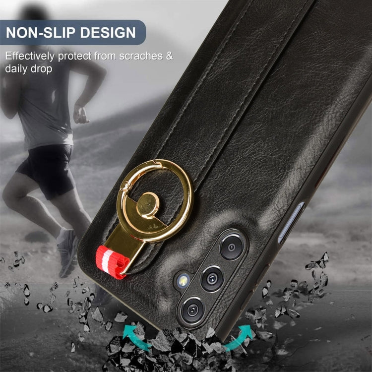 Wristband Leather Back Phone Case, For Samsung Galaxy M34 5G, For Samsung Galaxy Z Fold4, For Samsung Galaxy A05s 4G, For Samsung Galaxy S24 Ultra 5G, For Samsung Galaxy S23 FE 5G, For Samsung Galaxy S24+ 5G, For Samsung Galaxy Z Flip4                 ...