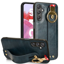 Load image into Gallery viewer, Wristband Leather Back Phone Case, For Samsung Galaxy A05s 4G, For Samsung Galaxy S24 Ultra 5G, For Samsung Galaxy M34 5G, For Samsung Galaxy Z Fold4, For Samsung Galaxy S24+ 5G, For Samsung Galaxy Z Flip4, For Samsung Galaxy S23 FE 5G                 ...