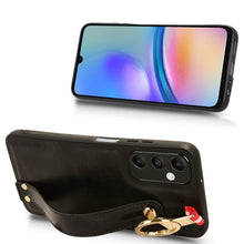 Load image into Gallery viewer, Wristband Leather Back Phone Case, For Samsung Galaxy A05s 4G, For Samsung Galaxy S24 Ultra 5G, For Samsung Galaxy M34 5G, For Samsung Galaxy Z Fold4, For Samsung Galaxy S24+ 5G, For Samsung Galaxy Z Flip4, For Samsung Galaxy S23 FE 5G                 ...