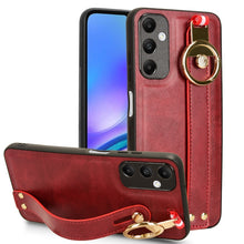 Load image into Gallery viewer, Wristband Leather Back Phone Case, For Samsung Galaxy A05s 4G, For Samsung Galaxy S24 Ultra 5G, For Samsung Galaxy M34 5G, For Samsung Galaxy Z Fold4, For Samsung Galaxy S24+ 5G, For Samsung Galaxy Z Flip4, For Samsung Galaxy S23 FE 5G                 ...