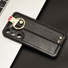 Load image into Gallery viewer, Wristband Leather Back Phone Case