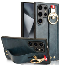 Load image into Gallery viewer, Wristband Leather Back Phone Case, For Samsung Galaxy A05s 4G, For Samsung Galaxy S24 Ultra 5G, For Samsung Galaxy M34 5G, For Samsung Galaxy Z Fold4, For Samsung Galaxy S24+ 5G, For Samsung Galaxy Z Flip4, For Samsung Galaxy S23 FE 5G                 ...