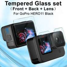 Load image into Gallery viewer, imak Rear Screen + Front Screen + Rear Camera Lens Tempered Glass Film, For GoPro HERO11 Black