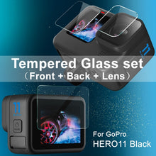 Load image into Gallery viewer, imak Rear Screen + Front Screen + Rear Camera Lens Tempered Glass Film, For GoPro HERO11 Black