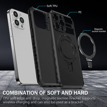 Load image into Gallery viewer, MagSafe Magnetic Holder Phone Case, For iPhone 15 Pro Max, For iPhone 15 Pro, For iPhone 15 Plus, For iPhone 15, For iPhone 14 Plus, For iPhone 14, For iPhone 14 Pro, For iPhone 14 Pro Max
