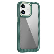 Load image into Gallery viewer, Carbon Fiber Transparent Back Panel Phone Case, For iPhone 11 Pro Max, For iPhone 11