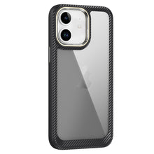 Load image into Gallery viewer, Carbon Fiber Transparent Back Panel Phone Case, For iPhone 11 Pro Max, For iPhone 11