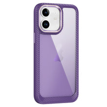 Load image into Gallery viewer, Carbon Fiber Transparent Back Panel Phone Case, For iPhone 11 Pro Max, For iPhone 11