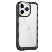Load image into Gallery viewer, Carbon Fiber Transparent Back Panel Phone Case, For iPhone 11 Pro Max, For iPhone 11
