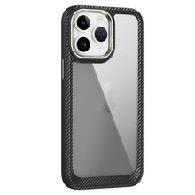 Load image into Gallery viewer, Carbon Fiber Transparent Back Panel Phone Case, For iPhone 11 Pro Max, For iPhone 11