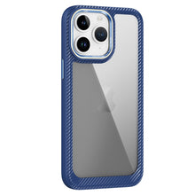 Load image into Gallery viewer, Carbon Fiber Transparent Back Panel Phone Case, For iPhone 11 Pro Max, For iPhone 11