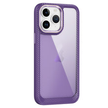 Load image into Gallery viewer, Carbon Fiber Transparent Back Panel Phone Case, For iPhone 11 Pro Max, For iPhone 11