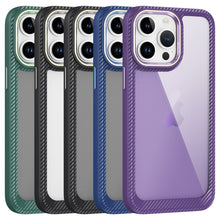 Load image into Gallery viewer, Carbon Fiber Transparent Back Panel Phone Case, For iPhone 11 Pro Max, For iPhone 11