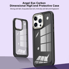 Load image into Gallery viewer, Carbon Fiber Transparent Back Panel Phone Case, For iPhone 11 Pro Max, For iPhone 11